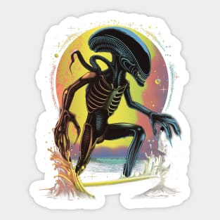 Alien surfing 88071 Sticker